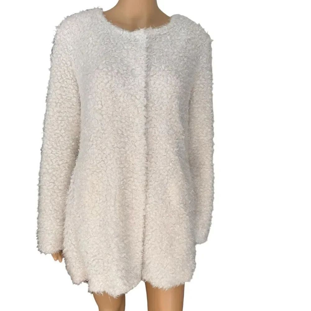 Marc New York Andrew Marc Long Coat Textured Sz PXL Button Snaps